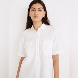 Madewell Oversized Button-Down Top Size S